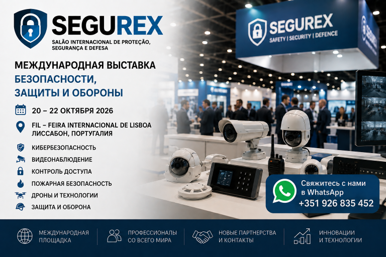 SEGUREX 2026 в Лиссабоне: международная выставка безопасности, защиты и обороны
