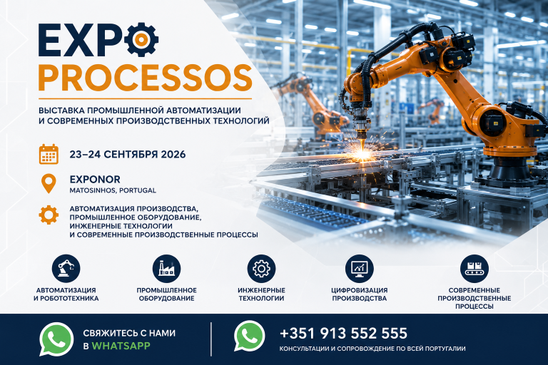 EXPOPROCESSOS 2026 в Португалии: выставка промышленной автоматизации и современных производственных технологий