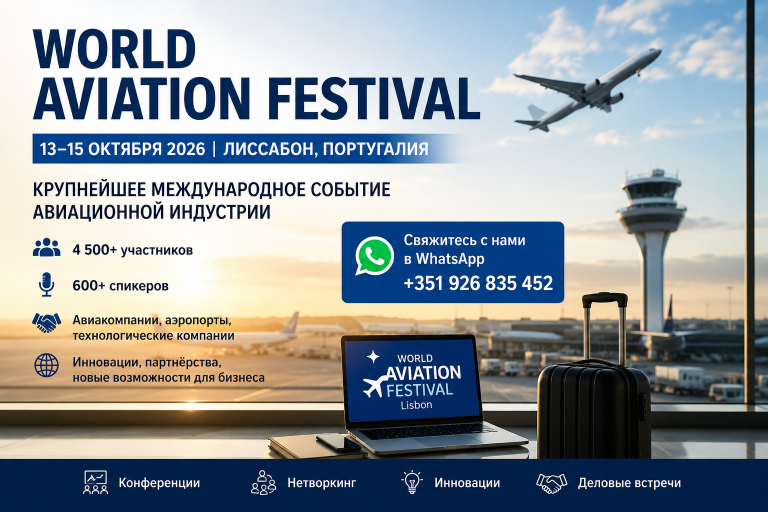 World Aviation Festival 2026 в Лиссабоне: главное событие мировой авиационной индустрии